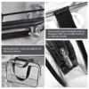 71seIMYzj9L._SL1200_.jpg 3Pcs Crystal Clear PVC Travel Toiletry Bag Kit for Women Men, Waterproof Vinyl Organizer Makeup Bags with Zipper Handle Straps, Cosmetic Bag Pouch Carry on Airport Airline Compliant Bag Handbag