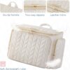 BAGSMART Travel Toiletry Bag, Large Wide-open Travel Bag for Toiletries, Makeup Cosmetic Travel Bag with Handle-Black