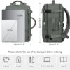 Travel Backpack For Women Men Flight Approved, Carry-on Backpack Bag Luggage, Personal Item Backpack Bag, Laptop Backpack Casual Daypack, Travel Essentials Must Haves, Olive-green