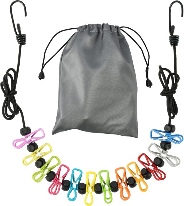 71tGzIFTTL._AC_SL1500_.jpg Retractable Portable Clothesline for Travel,Clothing line with 12 Clothes Clips, for Indoor Laundry Drying line,Outdoor Camping Accessories