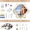 71tiofvi33L._AC_SL1500_.jpg ETRONIK Gym Bag for Women, Personal Item Travel Bag with Shoes Compartment, Weekender Overnight Duffel Bag with Wet Pocket & USB Charging Port, Carry On Bag for Women, Travel, Gym, Weekend (Beige)