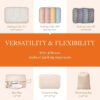71u0qmjdpsL._AC_SL1500_.jpg HOTOR Packing Cubes for Suitcases - 6 Pieces, Light Packing Cubes for Travel, Premium Suitcase Organizer Bags Set, Space-Saving Luggage Organizers, Travel Accessories and Essentials, Beige