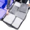 71u8YgVv0aL._AC_SL1500_.jpg Travel Packing Cubes 6 Set, Lightweight Luggage Organizers, Essential Accessories for Clothes Shoes Electronics Cosmetics Toiletries(Grey)