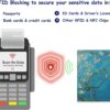 71uUL0iSX6L._AC_SL1500_.jpg Passport Holder, Slim Travel Wallet RFID Blocking Card Case Passport Cover Protector Travel Essentials with Credit Card Slots Pockets for Women/Men, Almond Blossom Tree