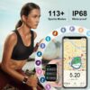 Smart Watch for Women, 1.96"HD Smartwatch (Answer/Make Call) with Heart Rate/Sleep Monitor/Spo2/Pedometer, Fitness Activity Tracker 113+ Sport Modes IP68 Waterproof Watches Women for Android iOS Pink