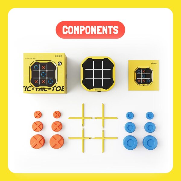 71wBwqNamL._AC_SL1500_.jpg GiiKER Tic Tac Toe Bolt Game, Original 3-in-1 Handheld Puzzle Game Console, Portable Travel Games for Car Ride, Board Games for Kids and Adults, Birthday Gifts Easter Basket Stuffers for Ages 3+