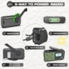 71wFNk6iwCL._AC_SL1500_.jpg Crank Emergency Radio 5000mAh, Weather Radio, Solar Radios Battery Operated, NOAA/AM/FM Weather Alert Radios with Power Bank Phone Charger, SOS Alarm, Flashlight & Reading Lamp Indoor Outdoor