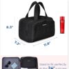 71wHEZetnVL._AC_SL1500_.jpg BAGSMART Travel Toiletry Bag, Lightweight Large Wide-open Travel Bag for Women, Puffy Cosmetic Makeup Bag Organizer with Handle for Accessories,Essentials, Toiletries, Black