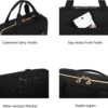 71wVT5x6oL._AC_SL1500_.jpg BAGSMART Toiletry Bag Travel Bag with Hanging Hook, Water-resistant Makeup Cosmetic Bag Travel Organizer for Accessories, Shampoo, Full-size Container, Toiletries (Black, Medium)