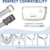 71woc0Fe2zL._AC_SL1500_.jpg Replacement CPAP Tubing for ResMed AirMini Tube & 10-Pack Airmini Supplies Filters Combo, as Flexible as OEM | Compatible with ResMed Airmini CPAP Machine & P10 Nasal Pillows & N20 & N30 Nasal Masks