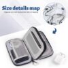 Electronic Organizer, Travel Cable Organizer Case - Compact Pouch for Cords and Accessories Storage - Ideal for Electronics, Travel, and Daily Use