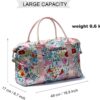 ESVAN Travel Tote Duffel Gym Bag,Weekender Overnight Carry-on Tote Crossbody Bag with Wet Pocket and Trolley Sleeve Upgraded