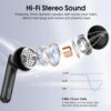 Wireless Earbuds, 2025 Bluetooth 5.4 Headphones in Ear Buds 3D Bass Stereo, 40H Ultralight Bluetooth Earbuds with 4 ENC Noise Cancelling Mic, USB-C LED, IP7 Waterproof Earphones for Android iOS Pad