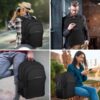 Travel Backpack, Large Carry on Backpack, 17 Inch Laptop Bag, Big Sturdy TSA-Friendly with USB Port College School Rucksack Bag, Gifts for Him Men Women, Black