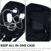 71z7kkVmIpL._AC_SL1500_.jpg Ginsco Hard Shell Protection Case Electronic Accessories Organizer Pouch for MacBook Air/pro Adapter Chargers Cables Power Bank, for Sandisk Portable SSD Flash Disk SD Card (Black)
