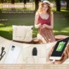 71z9TZtfQSL._AC_SL1500_.jpg ETRONIK Gym Bag for Women, Personal Item Travel Bag with Shoes Compartment, Weekender Overnight Duffel Bag with Wet Pocket & USB Charging Port, Carry On Bag for Women, Travel, Gym, Weekend (Beige)