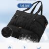 71zEvY-jx3L._AC_SL1500_.jpg LOVEVOOK Travel Duffle Bag, Lightweight Weekender Bags for Women with Shoe Compartment, Puffer Gym Bag Personal Item Travel Bag, Quilted Overnight Bags and Hospital Bag for Labor and Delivery, Black