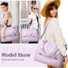 71zTWruxvNL._AC_SL1500_.jpg Weekender Bags for Women,Personal Item Travel Bag with Shoes Compartment,Overnight Travel Duffel Bag with Toiletry Bag