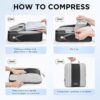 71zqcnNLL._AC_SL1500_.jpg 10 Set Compression Packing Cubes for Travel Essentials,Compressible Expandable Packing Cubes for Suitcase,OlarHike Luggage Organizer Bags for Travel,Handy Helper for Organizing Clothes(Black)