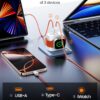 23W for Apple Watch Charger, Portable Dual Ports Fast Charging Plug, USB C Wall Power Adapter for Apple Watch 9/8/7/6/5/4/3/SE/Ultra, Compatible with iPhone Samsung AirPods Android-White