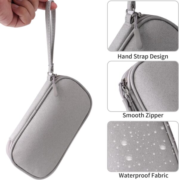 810hvTHWaoL._AC_SL1500_.jpg Universal Cable Organizer - Electronics Accessories Bag for Charger, Phone, Memory Card, Travel Gadget Bag (Grey)