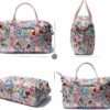 ESVAN Travel Tote Duffel Gym Bag,Weekender Overnight Carry-on Tote Crossbody Bag with Wet Pocket and Trolley Sleeve Upgraded
