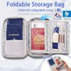 812DSSuNTqL._AC_SL1500_.jpg Multifunctional, Practical, RFID Family Passport holder, Travel wallet (green), Travel document manager, Passport Bag, Three-layer Design, Multiple Pockets,Big Storage