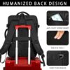 Sowaovut Travel Laptop Backpack, Extra Large Backpacks, Flight Approved Daypack, Business Bag Fit 17.3 inch Laptop for Men Women (Black)