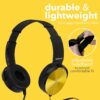 812mjSLMIML._AC_SL1500_.jpg Classroom Headphones Bulk 5 Pack, Student On Ear Color Varieties, Comfy Swivel Earphones for Library, School, Airplane, Kids, for Online Learning and Travel, Noise Stereo Sound 3.5mm Jack (Black)