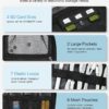 BAGSMART Electronics Travel Organizer Case, Tech Accessories Cord Storage Bag for Phone, Power Bank, SD Card, Cables, Black