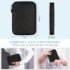 FYY Electronic Organizer, Travel Cable Organizer Bag Pouch Accessories Carry Case Portable Waterproof All-in-One Storage for Cable, Cord, Charger, Phone, Earphone - Large Black