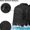 Travel Backpack, Large Carry on Backpack, 17 Inch Laptop Bag, Big Sturdy TSA-Friendly with USB Port College School Rucksack Bag, Gifts for Him Men Women, Black