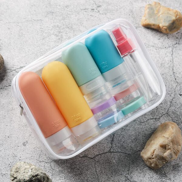 815hzg4kxLL._SL1500_.jpg 16 Pack Travel Bottles Set - TSA Approved Leak Proof Silicone Squeezable Containers for Toiletries, Conditioner, Shampoo, Lotion & Body Wash Accessories (16 pcs/White Pack)