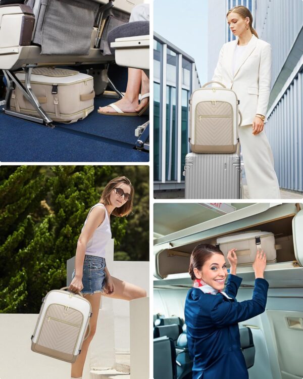816Cez6ADJL._AC_SL1500_.jpg LOVEVOOK Large Travel Backpack for Women, TSA Carry on Backpack for Airplanes, 40L Personal Item Travel Bag for Women fits 17" Laptop,Waterproof Carry on Bag Airplane Approved with 3 Packing Cubes