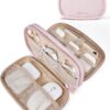 817wM05h9TL._AC_SL1500_.jpg BAGSMART Cord Organizer Travel Cable Bag, Compact Tech Electronic Organizer Travel Case, Essentials for Charger, Cable, Phone, Flash drive, Double Layers (Pink)