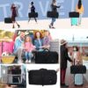 818L12lSTPL._AC_SL1500_.jpg Fmeida 65L Duffle Bag with Shoes Compartment, Foldable Travel Duffel Bags for Men Women, Large Packable Travel Bag Water Repellent & Tear Resistant (Black)