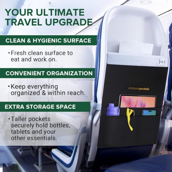 818NE-KhvsL._AC_SL1500_.jpg Airplane Pockets - Airplane Accessories - Plane Travel Essentials - Travel Organizer - Seat Storage Organizer - Air Travel Essentials - Seat Back Organizer - International Travel Must Haves