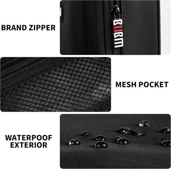 818sc0FSMNL._AC_SL1500_.jpg BUBM Cable Organizer Bag 3pcs Electronics Travel Organizer for Hard Drives, Cables, Phone, USB, SD Card(2 Year Warranty