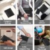 Fireproof Waterproof Document Bag 2000℉ - 3 Pack Fireproof Bags for Cash/Documents with Locking Zipper, Waterproof Money Bag & Passport Holder, Important Document Organizer Pouch (Black)