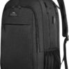 81CNBx2JL._AC_SL1500_.jpg MATEIN Business Laptop Backpack, 15.6 Inch Travel Laptop Bag Rucksack with USB Charging Port, Water-Resistant Bag Daypack for Work College Computer Men Women Backpack, Black