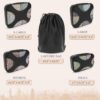 Shacke Premium 5 Packing Cubes Set - Lightweight Mesh Travel Luggage Organizers with Laundry Bag, 5-Piece Suitcase Storage System (Black)