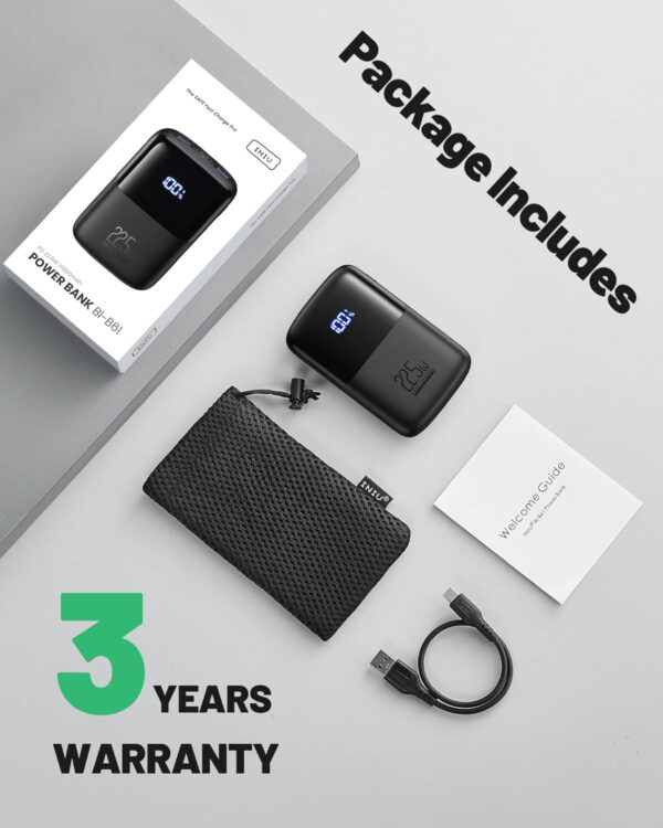 81DlGZYY6BL._AC_SL1500_.jpg INIU Portable Charger, Smallest 22.5W 10000mAh Power Bank, USB C in/Output Fast Charging 3-Output Mini Battery Pack Charger with Phone Holder for iPhone 16 15 14 13 12 Samsung S23 Google iPad Tablet