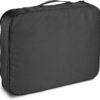 Amazon Basics Large Packing Cubes for Travel, Packing Organizers, 4-Piece-Set With Double Zipper Pulls and Mesh Top Panel, 100% Durable Polyester, Black, 17.5"L x 12.8"W x 3.3"H