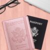 81EztcYeRLL._AC_SL1500_.jpg WALNEW Passport Holder for Travel, RFID Passport Cover Wallet for Women Men, PU Leather Passport Book Card Holder Case with Pen, Travelling Essentials for Flying