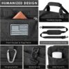 81FIhpRpmdL._AC_SL1500_.jpg ETRONIK Travel Bag for Men Women, Gym Bag & Tactical Duffle Bags for Travel, Carry on with Toiletry Bag and Shoe Compartment, Weekender Overnight Trip with Wet Pocket for Workout Medical, Black