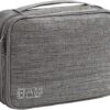 81FoZJ1V2vL._AC_SL1500_.jpg 2 Layer Electronic Organizer,Cable Travel Organizer Bag, Electronic Accessories Travel Case For Adapter Plugs,Cable, Gadgets, Cord, Charger, Phone, Earphone, Large (Grey)