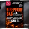Fireproof Money Bag for Cash (10" x 13") – Waterproof Document Holder with Zipper, Protects Important Papers, Passports & Valuables from Fire & Water – Secure Storage for Home, Office & Travel