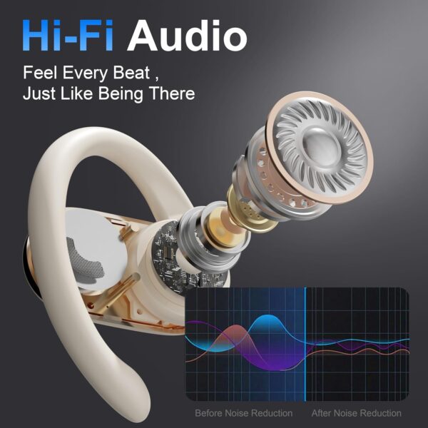 81GGKqT5DtL._AC_SL1500_.jpg Real Time Translation Earbuds, AI Language Translator Earphone 3-in-1 Accents & Long Battery Life Translation Earbuds OWS 144 Languages & 8 Offline for Travel Business,(Milkywhite)