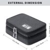 81H76X5BC8L._AC_SL1500_.jpg Lanola Travel Cable Organizer Bag, Electronic Accessories Case Portable Double Layer Cable Storage Bag for Cord,phone,Charger, Flash Drive, Phone, SD Card,Personal Items - (Black)