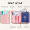 81H8UbRfw3L._AC_SL1500_.jpg Forvencer Passport Holder Cover with Safe Zipper Closure, Premium Passport Wallet for Travel, Cute RFID Blocking Card Case, Waterproof Travel Accessories for Women, Black